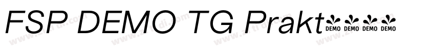 FSP DEMO TG Prakt字体转换 FSP DEMO TG Prakt字体转换